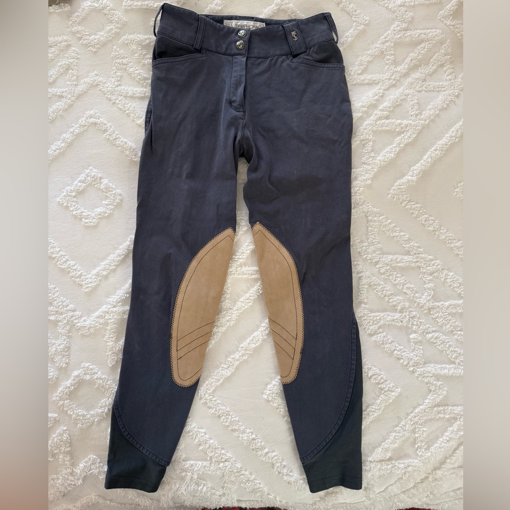 Girls size 12 Navy Symphony By Tredstep breeches